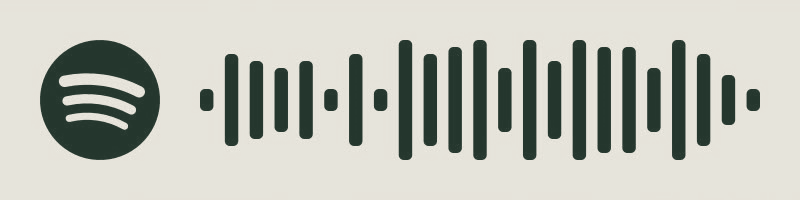 Código do Spotify em verde para abrir a playlist do casamento de Estela e João Victor